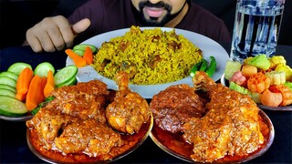 CHICKEN BHUNA KHICHURI, CHICKEN ROGAN JOSH, PAPAD, SALAD & CHILI ASMR MUKBANG EATING| #LiveToEATT