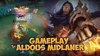GAMEPLAY ALDOUS MIDLANER - Mobile Legends