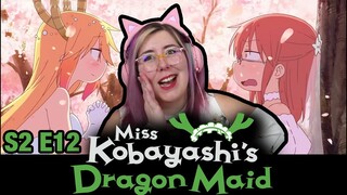 FINAL EPISODE?!? - Miss Kobayashi's Dragon Maid S2 E12 REACTION - Zamber Reacts