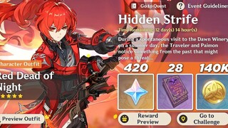 กิจกรรม Genshin Impact 2.8 - กิจกรรม Hidden Strife - Dire Straits Full Run