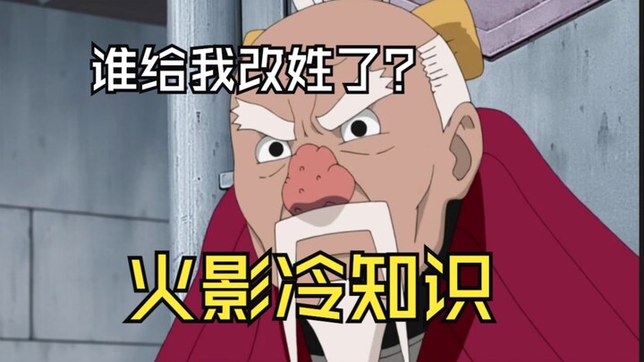 火影冷知识：大野木原来不姓两天秤？