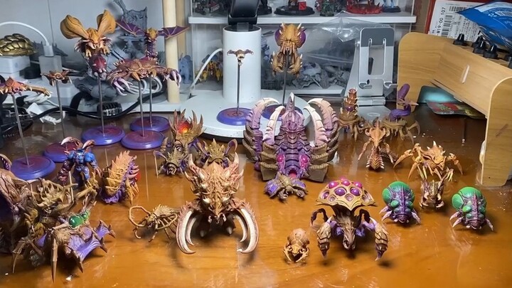 โมเดลหน่วยเต็มของเกม StarCraft 2 Zerg ตั้งแต่การสร้างแบบจำลองจนถึงการลงสี
