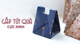 Gấp hộp bằng giấy a4 - gấp hộp quà origami - Simple and easy Origami gift bag for small present