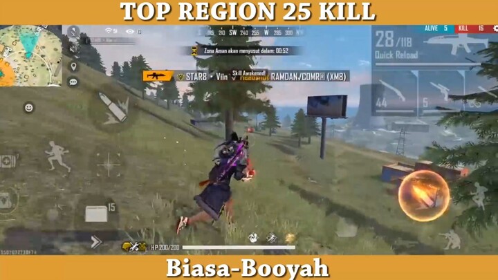 calon top region dengan 25 kill, mantap...