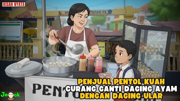 AZAB PENJUAL PENTOL KUAH CURANG GANTI DAGING AYAM DENGAN DAGING ULAR KOBRA