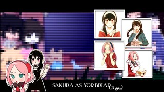 Naruto react to Sakura as Yor Briar