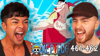 WHITEBEARD ENTERS MARINEFORD!! HE IS INSANE!! - One Piece Episode 461 & 462 REACTION + REVIEW!