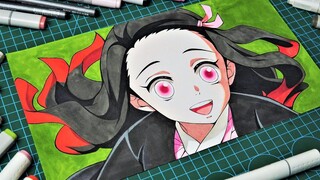 วาด NEZUKO จาก Demon Slayer Movie Mugen Train