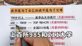 给孩子看看，成为学霸，从大学选起。看看不学习的孩子生活有多差吧
