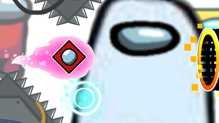 [Among Us] Xiao Hong takes down Geometry Dash! So satisfying and so easy!