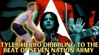 Tyler Herro dribbling to the beat of The White Stripes - Seven Nation Army