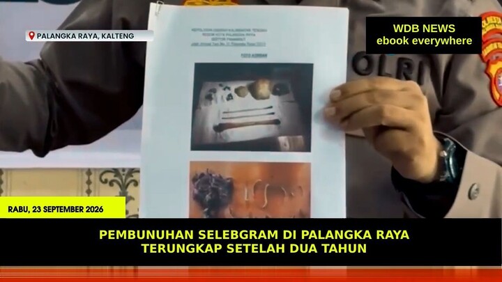 Pembunuhan Selebgram di Palangka Raya Terungkap Setelah Dua Tahun