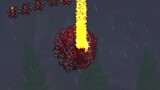 Terraria, hình ảnh quý giá về thiên thạch rơi xuống đất