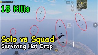 Surviving Hot Drop | Solo vs Squad | PUBG Mobile - IPAD Mini 5