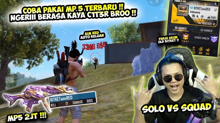 Ngerii !!! Pakai Mp5 Terbaru - Solo Squad Aim Red Langsung Keluar Berasa Cimter !!!!