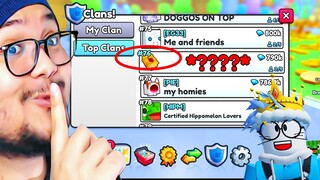 MASUK TOP GLOBAL Clans !! AKU & YOUTUBER INI RELA LAKUKAN ... Di Pet Simulator 99- Roblox Indonesia