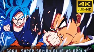 【4K超高清】超蓝悟空VS布罗利