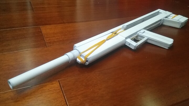 100 sheets of A4 paper to make a firing belt gun without a butt