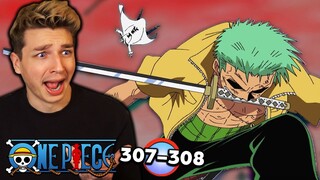 STRAW HATS VS. BUSTER CALL... | One Piece Episode 307 + 308 REACTION!!