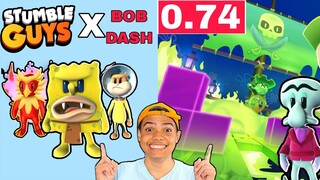 Novas Skins do Bob Esponja e Novo Mapa Bob Dash no Stumble Guys  - Beta fechada 0.74