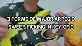 3 FORMS OF MAJOR ARPEGIO SWEEP PICKING