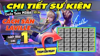 Liên Quân Chi Tiết Sự Kiện Laville Chiến Thần MoBa chơi Cờ nhận Skin