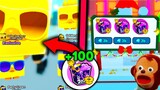 I Got Over 100 New Year Gifts & Got Really Lucky! in Pet Simulator X