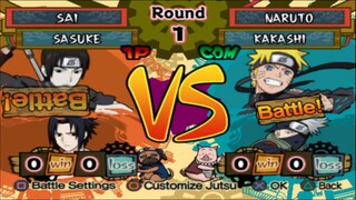 SAI VS NARUTO GAMEPLAY ™ Battle Games Naruto Shippuden Ultimate Ninja 5 PlayStation2