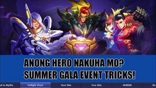 NATUWA KA BA SA NAKUHA MONG SKIN? SUMMER GALA EVENT TRICKS | MOBILE LEGENDS