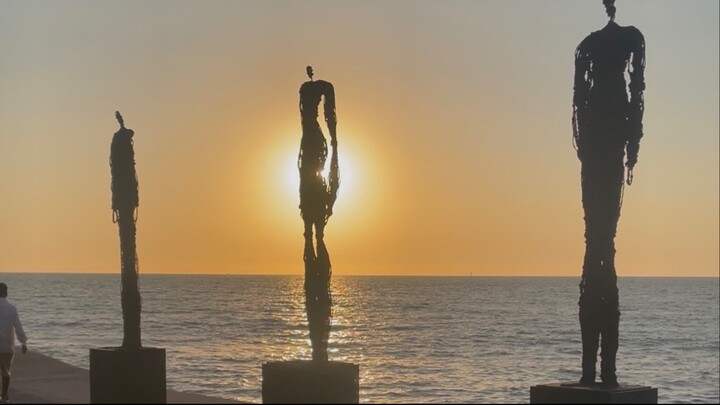 Puerto Vallarta Malecon Guardians Sculptures at Sunset | Jalisco Mexico 4K Magic
