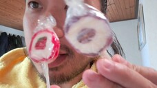 ASMR EATING SOUNDS - 2 LOLLIPOPS