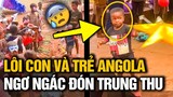 Lần đầu chạm mặt với ĐÈN TRUNG THU, ido LÔI CON cùng trẻ em Angola NGƠ NGÁC nhưng rất THÍCH THÚ