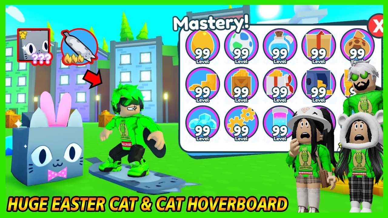 THE BEST! Aku Dapatkan Cat Hoverboard & Huge Easter Cat Sekaligus Di Pet  Simulator X - BiliBili