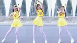 The Pikachu girl wearing white silk stockings