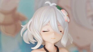 Kokoro's swimsuit with pointed hair on the top of her head "Princess Connect: Reunited with You" [Gu