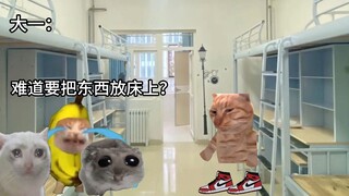 面对查寝时，大一vs大三