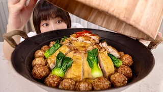 Một cái nồi lớn thế này, đoán xem tôi đang nấu cho ai ăn nào?