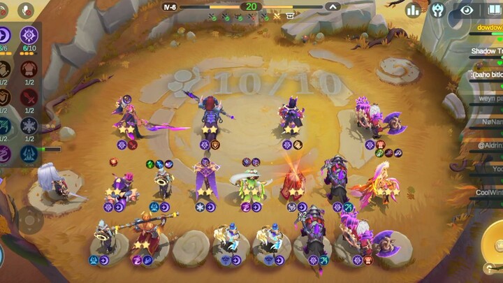 best line up for magic chess