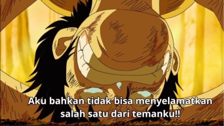 Pertama kali luffy menyusuh kru nya untuk mundur🥺