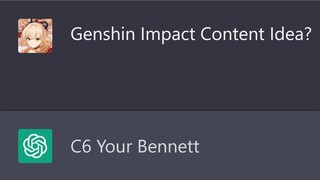 I made a Genshin Impact video using Chat GPT...