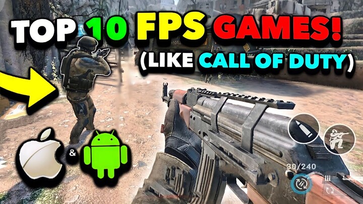 Top 10 BEST FPS Games Like Call of Duty for iOS/Android 2023! High Graphics! [Free Download]