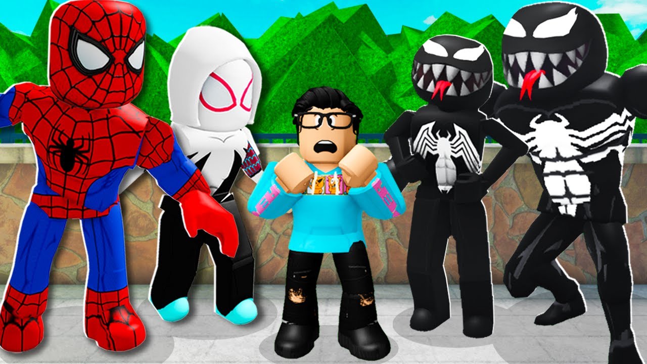 SPIDERMAN Family vs VENOM Family! (Roblox) - Bilibili