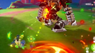 When Kinich's spinning circle accidentally synchronized with Xiangling's fire circle...