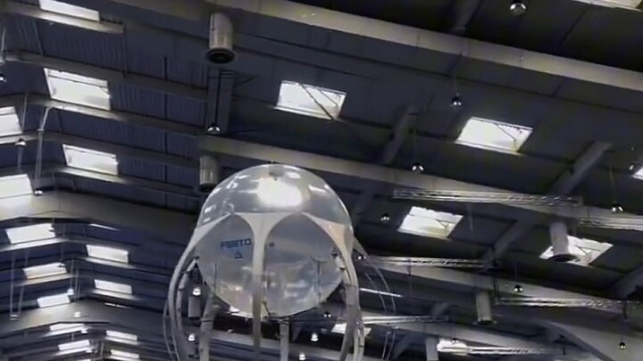 สัตว์บินเลียนแบบธรรมชาติที่ผลิตโดยบริษัท Festo ทำให้ห้องจัดแสดงทั้งหมดดูเหมือนดินแดนมหัศจรรย์