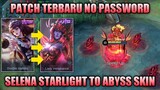 SELENA STARLIGHT TO ABYSS SKIN SCRIPT NO PASSWORD FULL EFFECTS VOICE - MOBILE LEGENDS