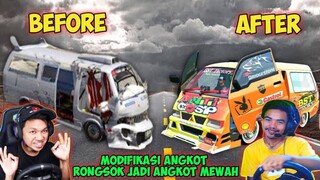 Reaksi Bagasi id & wayan x gaming Modifikasi Angkot Rongsok Jadi Angkot Mewah!!! KEREN BANGET