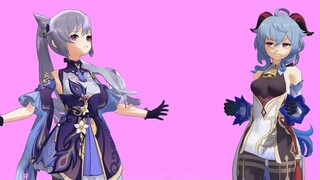MMD Genshin impact MEME Пока Лена Проблем
