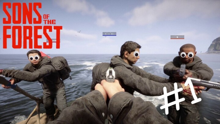 4 PERTUBADOS E 1 SURDO! - Sons of The Forest com amigos #1