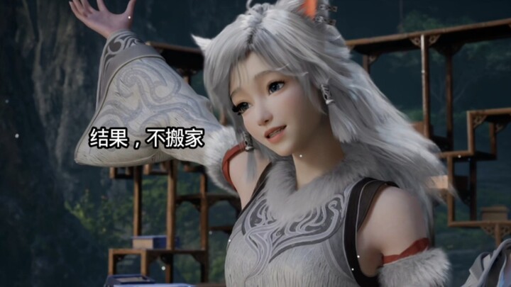The beauty Silver Moon changes her face piece by piece