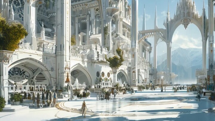 AI pic: Dragon Ring - The Legendary Noldor Elves' White Holy Land, Holy Spirit Tsu and the Twenty-th